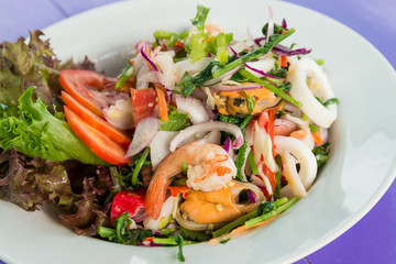 Spicy Vegetable fern salad