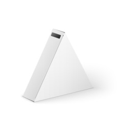 White Product Triangle Package Box Mock Up Template