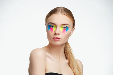 beautiful girl studio portrait