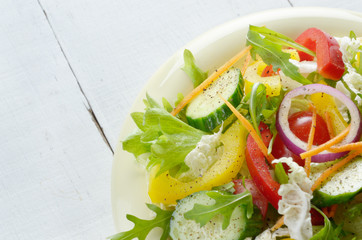 Healthy vegetable fresh organic salad