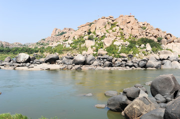The river at Hampi