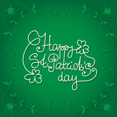 St. Patrick day card