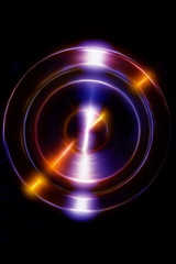 Audio music Speaker with fractal color effect