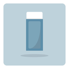 Vector of flat icon, eraser on isolated background