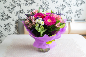 bouquet of flowers with gerbera