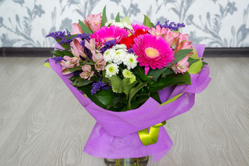 bouquet of flowers with gerbera