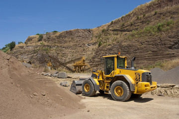 bulldozer in action
