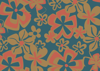 vintage flowers in pattern