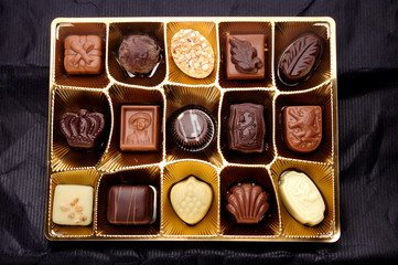 various chocolate candies