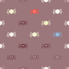 Fototapeta premium seamless background with symbols of Halloween