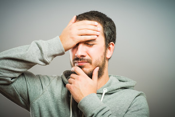 Obraz premium Portrait of a sick person