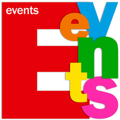 EVENTS Letter Collage (calendar coming up corporate)