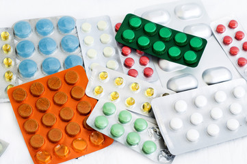 Different tablets of different colors