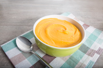 Carrot-potato  pureed soup.