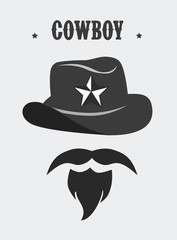 Western design, vector illustration.