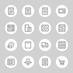 Kitchen Appliances Web Icons