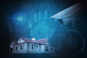 Composite image of cctv camera