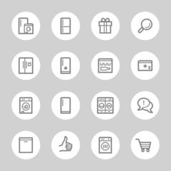 Kitchen Appliances Web Icons