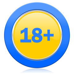 adults blue yellow icon