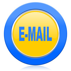 email blue yellow icon