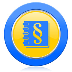 law blue yellow icon