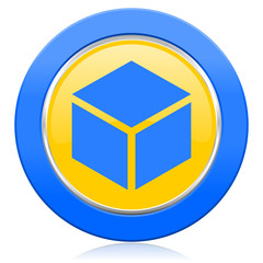 box blue yellow icon