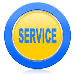 service blue yellow icon