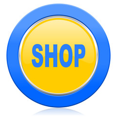 shop blue yellow icon