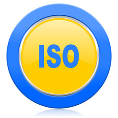 iso blue yellow icon