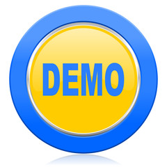 demo blue yellow icon