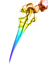 image colored smoke on white background