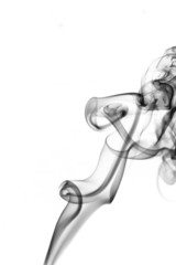 the image of smoke on white background