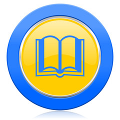 book blue yellow icon