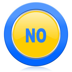 no blue yellow icon