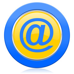 email blue yellow icon