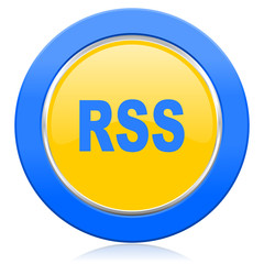 rss blue yellow icon