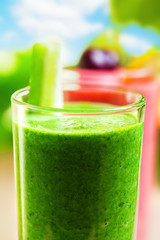 Summer drink, smoothie shakes, outdoor