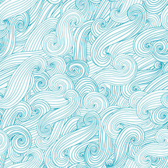 Seamless abstract waves background. Vector illustration.