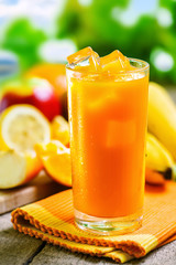 Fruit juice, fresh cold drink