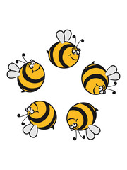 Obraz premium Bee funny thick circular ring