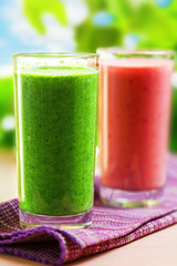 Summer drink, smoothie shakes, outdoor