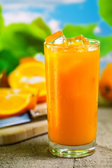 Orange juice, fresh cold drink