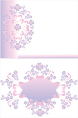 Floral pattern frame