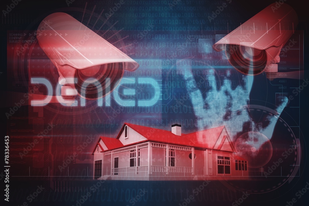 Poster composite image of cctv camera