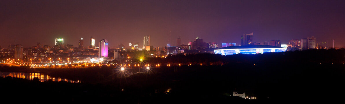 Night Donetsk, Ukraine