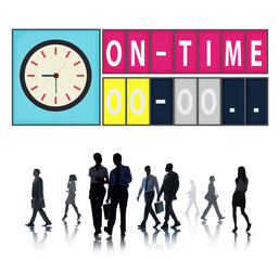 On Time Punctual Efficiency Organization Management Concept