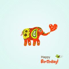 Template greeting card, vector