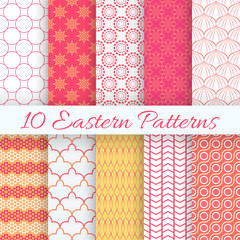 Eastern seamless pattern set. Vector illustration for holiday