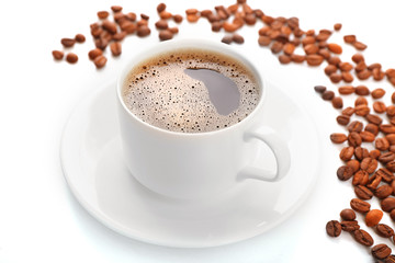 Cup of coffee close-up
