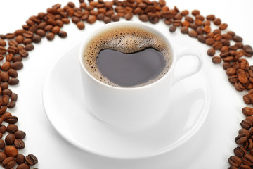 Cup of coffee close-up